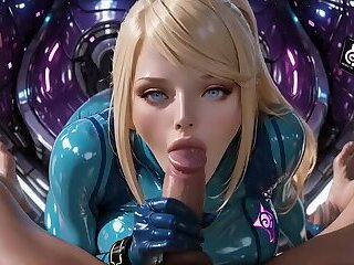 Man Her Soft Tits Spill Out While She Rides The Edge Of Fantasy AI Porn