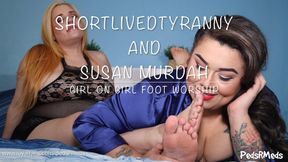 ShortLivedTyranny and Susan Murdah Girl on Girl Foot Worship