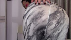 Farting non stop in spandex