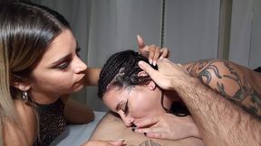 trio casero con mi futura esposa y su mejor amiga