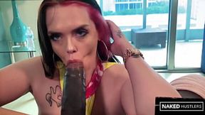 White Slut Devours Massive Black Dick&#x1F32D; Non-Stop
