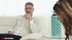Teen Asian student gives head to a fat cock
