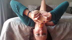 Extreme Dildo Gagging | Dildo Facefuck