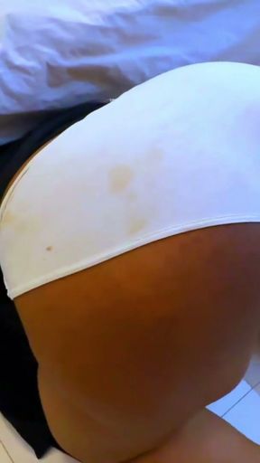 Middle East Muslim Religious Hot Maid Stuck Under Hotel Bed &amp; Now She Want Rough Anal Sex   Clip 1