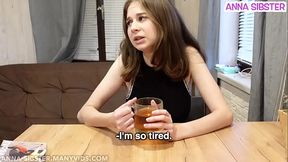 My friend unexpectedly arrived, and I found myself in an awkward situation.