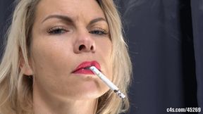 Sultry Smoke Seduction: Blonde MILF Andrea’s Intimate Cigarette Experience (4K quality)