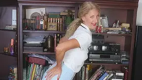 Horny American Librarian Playing With Her Wet Pussy - MatureNL