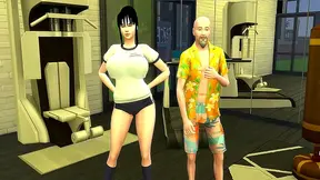 Roshi Seduces Chi-Chi into Steamy Anal Encounter While Goku Waits Helpless
