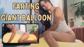Farting giant balloon