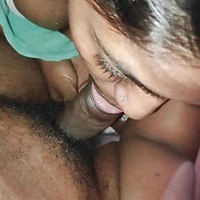 Tamil girl morning blowjob and hard fuking on top position