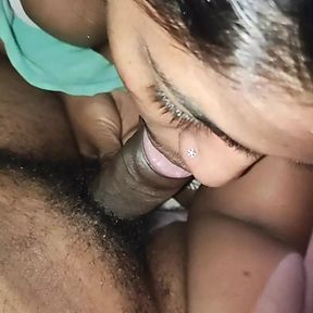 Tamil girl morning blowjob and hard fuking on top position