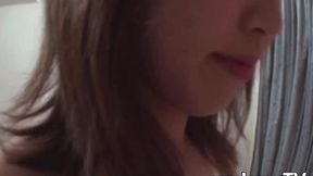 XXX JAPAN TV - Japanese girl is all wet from hard dick in her tight pussy