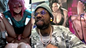 hardcore petite transgender cowgirl fucking a gooner until she cums all over her body, ai generated