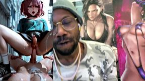 hardcore petite transgender cowgirl fucking a gooner until she cums all over her body, ai generated