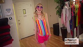 Blonde Hottie Mackenzie Moss Gets Screwed And Sprayed So Hard!