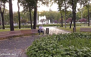 Jeny Smith was caught wearing crotchless pants in public