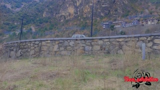 submissive and obedient girlfriend masturbates under a bridge in public and gets caught, Catche!