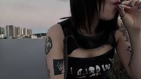 Korean Girl Smoking (summer)