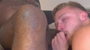 interracial bdsm deep throat & nipple play foreplay