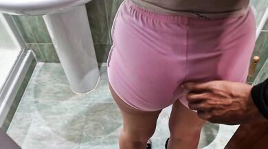 Stranger Pays For Forbidden Touching Games While Rubbing Hard Cock On Me In The Bathroom