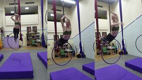 and  superwoman  on the aerial hoop from that time faeriewillow came to class with me :)