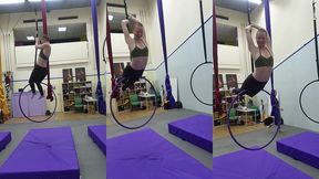 and  superwoman  on the aerial hoop from that time faeriewillow came to class with me :)