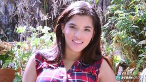 Latina D-cupper Gabriela Lopez sits down for an interview