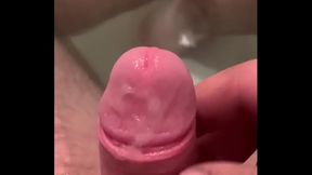 Man Plays Dirty with Spit-soaked Dick in Intense Solo BDSM Session
