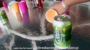 strip beer pong college drinking game