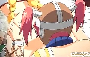 Shemale hentai princess threesome assfucked