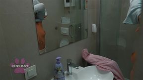 don t cum inside me! husband sneaks into the roommate s room at night - mrcat & asandra dewy