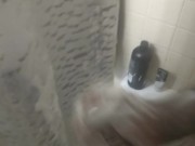 Soapy Shower stroke for you Daddy.