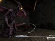 RIDLEY THE SPACE RAPTOR TRIES TO DRINK HIS OWN THICK SPUNK [DRAGON]
