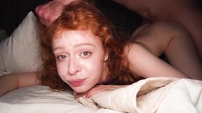 A 20-year-old Redhead Slut Challenged Me and My Dick. I Fucked Her to the Bone!