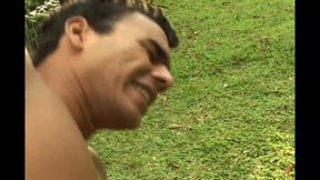 Young Gay Gardener Assfucked with Condom and Cummed in Mouth by Big Cock