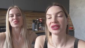 Luscious lips, girlfriends! MP4