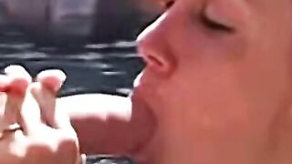Public-Poolside Pleasure" or "Outdoors-PUBLIC POV Sex by the pool with Facial Finish