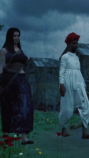 Father-in-law fucked his sexy daughter-in-law Savita in the farm   Clip 2