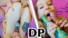 Sublime Anuskatzz and Lily Lu at double penetration porn