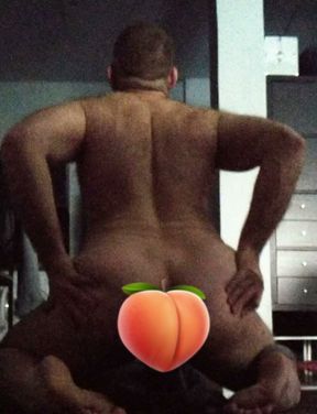 Riding a dildo
