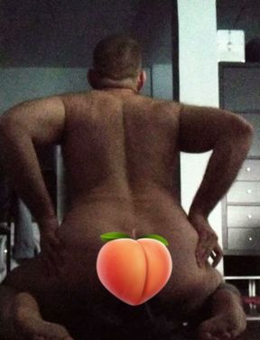 Riding a dildo