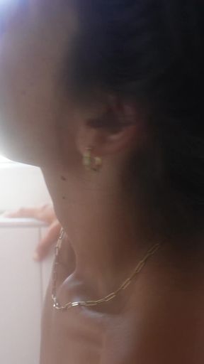 Wild Blowjob in the Shower - Mina Javed Goes Full Throttle