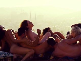 ”Outdoor group sex with a bunch of sexy hippies”