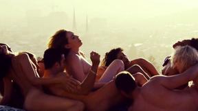 ”Outdoor group sex with a bunch of sexy hippies”