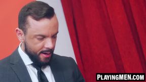 PlayingMen.com - Bastian Karim's student ass banged after seducing Sir Peter