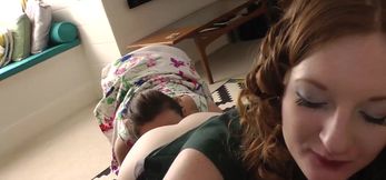 UK MILF’s Reverse Cowgirl & Lesbian Tongue Action