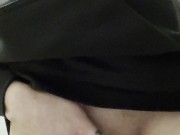 playing with myself in an airplane bathroom