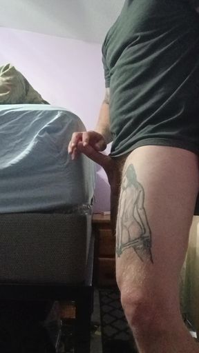 Gooning Bwc a Bed and Toy Max 2 by Lovense Dripping Cum
