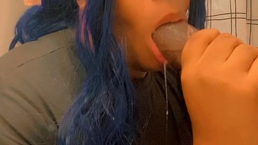 The Blue-Haired Goddess & Her Perfect Mouth