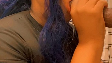 The Blue-Haired Goddess & Her Perfect Mouth